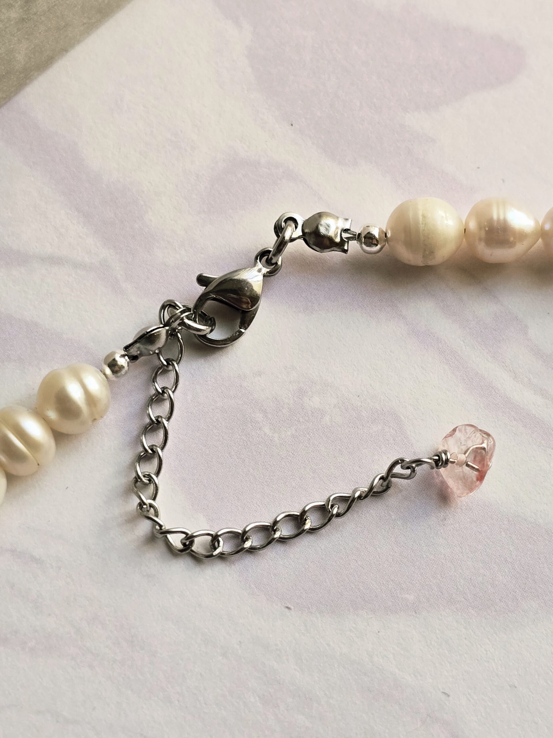 Natural gemstone and pearl necklace - Image 10