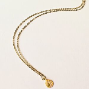 Volleyball Stainless Steel Charm Necklace