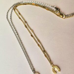 Horseshoe Stainless Steel Charm Necklace