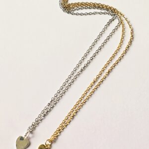 Dainty Heart Stainless Steel Charm Necklace