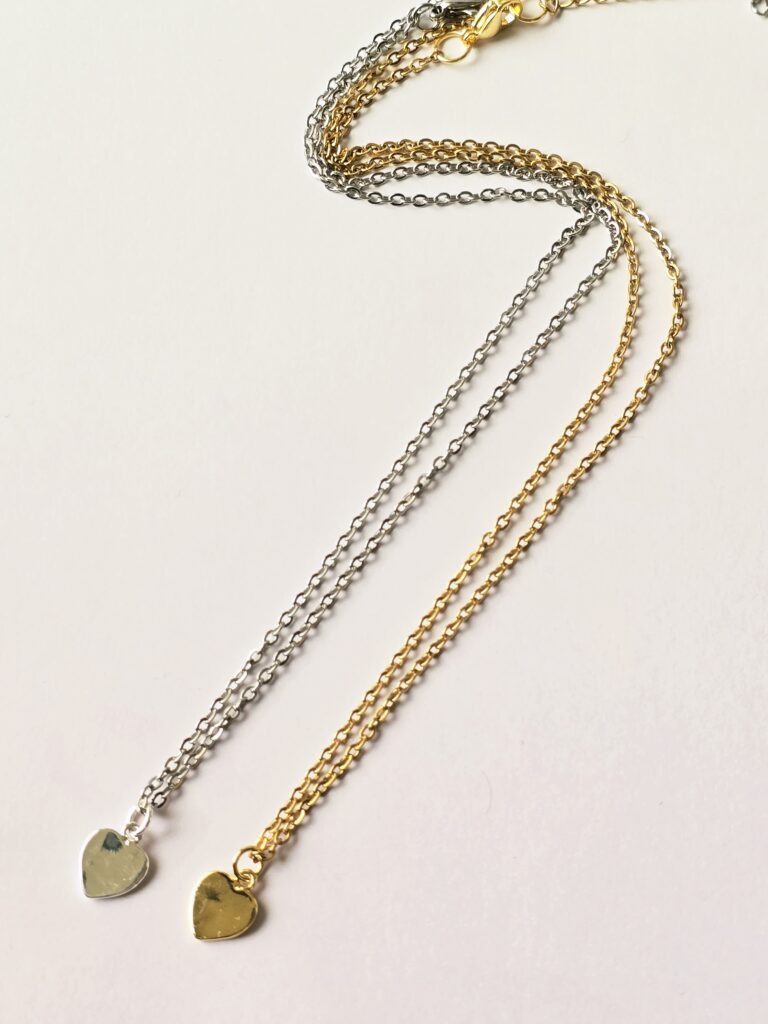 Dainty Heart Stainless Steel Charm Necklace