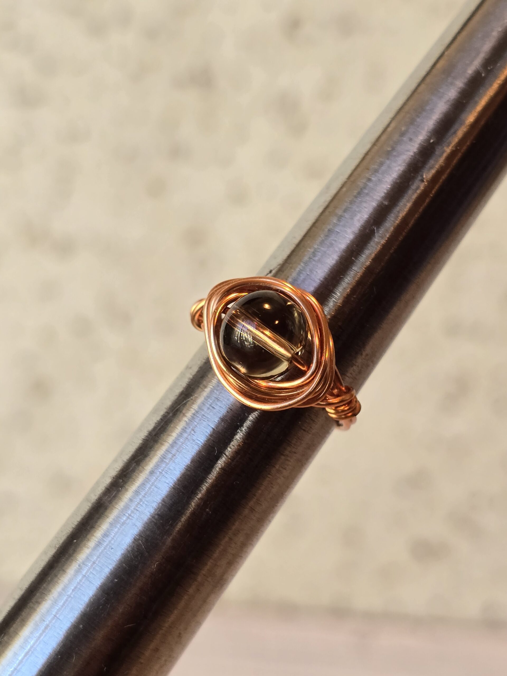 Smoky Quartz Solitaire Ring - Image 3