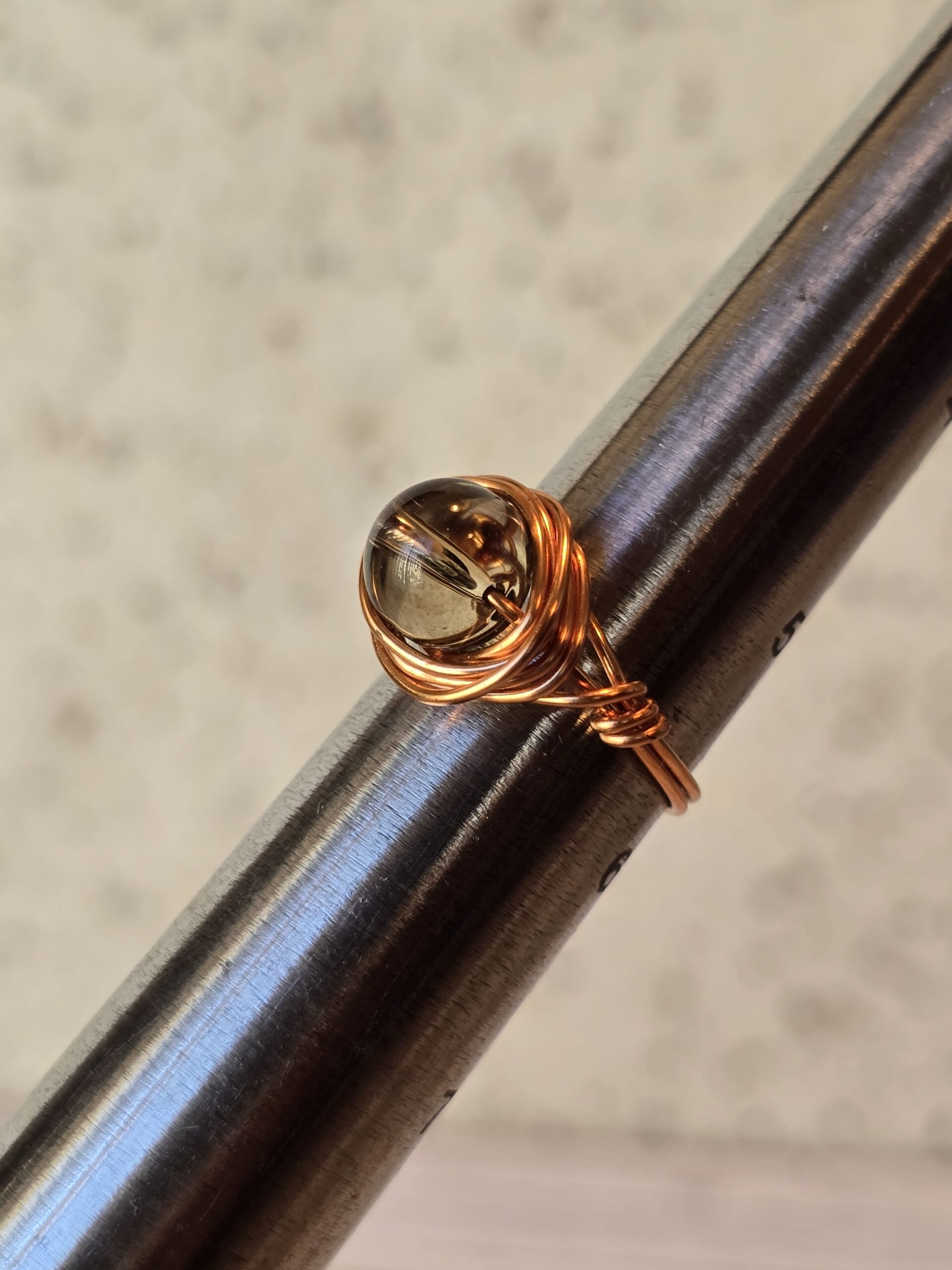 Smoky Quartz Solitaire Ring - Image 2