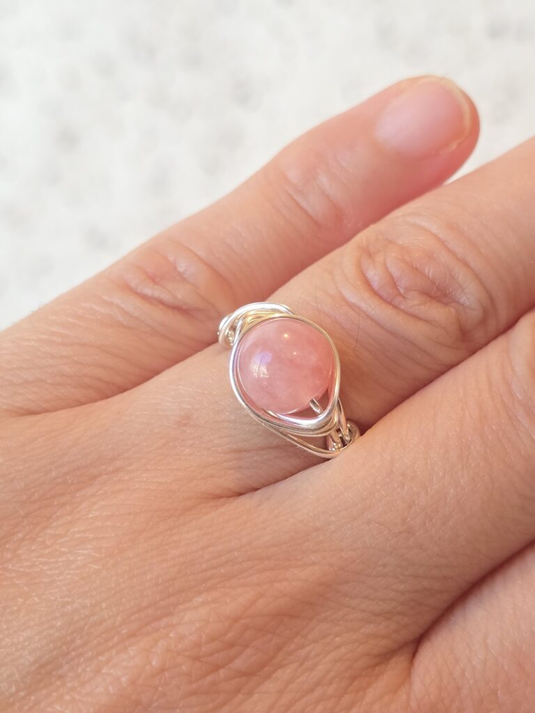 Sunstone Solitaire Ring