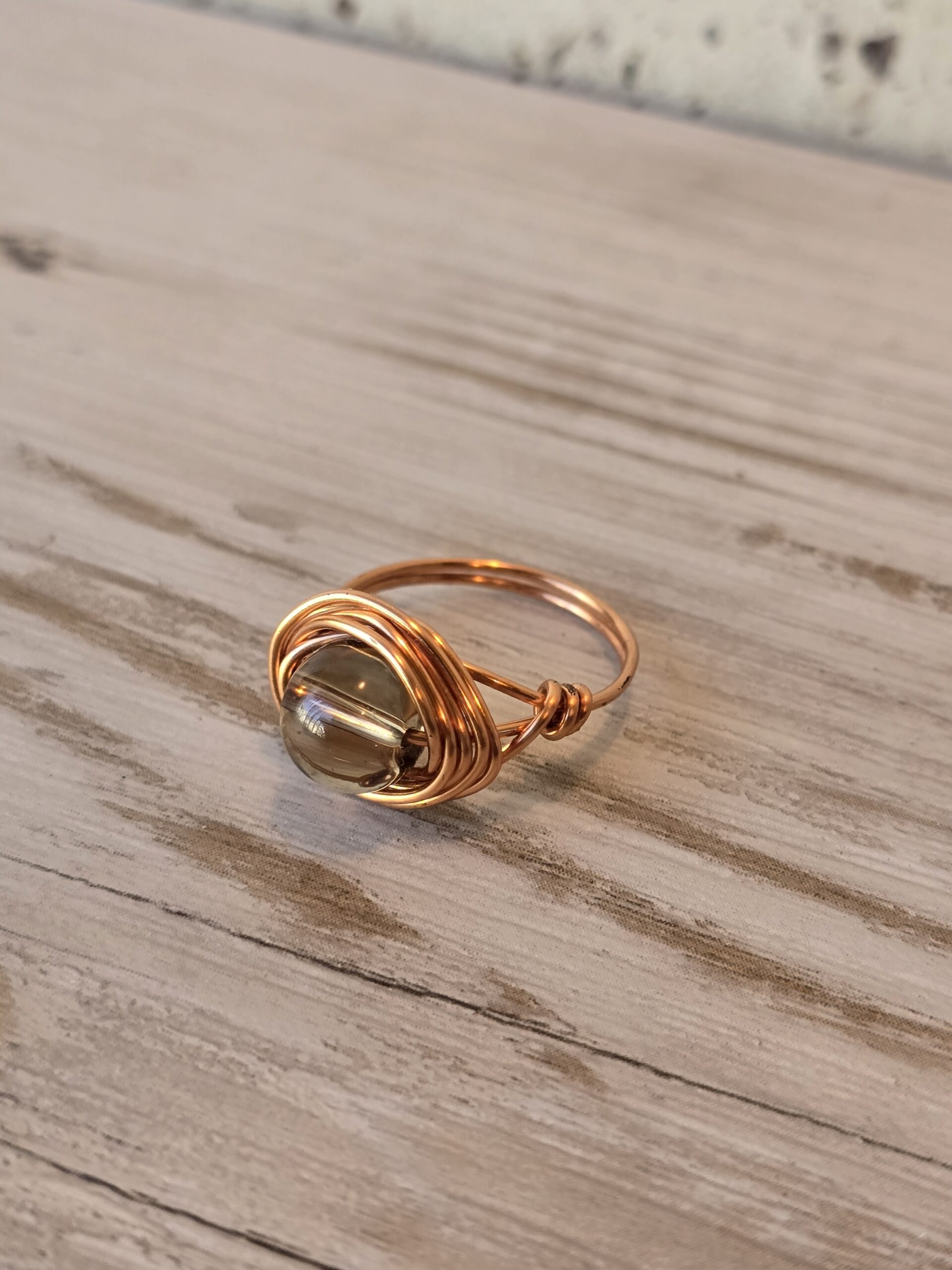 Smoky Quartz Solitaire Ring - Image 4