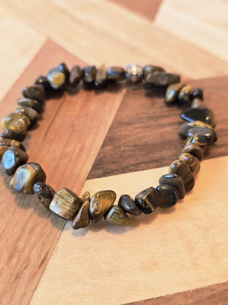 Tiger's Eye chip stretch bracelet